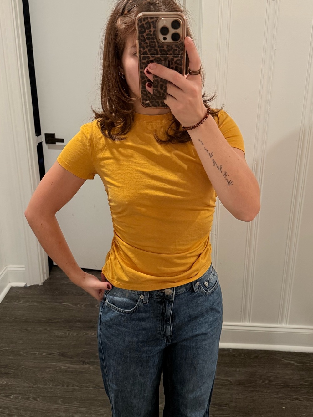 Ruched Short Sleeve Tee